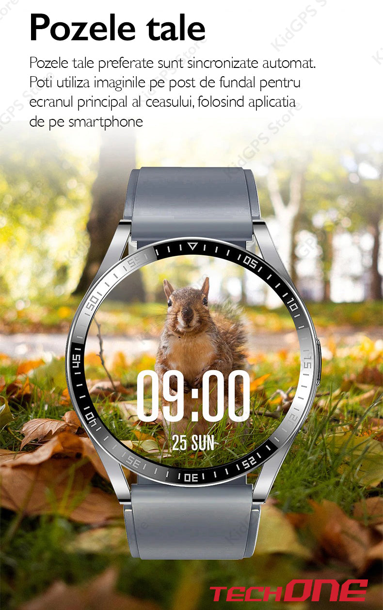 Ceas smartwatch barbati TechONE K35C+ Ceas smartwatch barbati TechONE K35C+